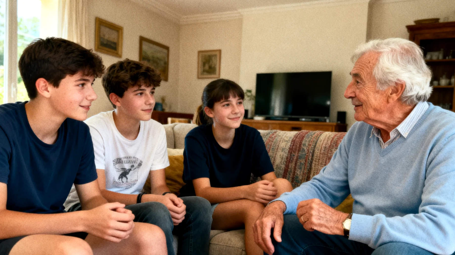 Comment les grands-parents peuvent-ils maintenir une relation de qualité et un rôle éducatif significatif avec leurs petits-enfants adolescents malgré leur propre fatigue physique et le manque de temps disponible ?"